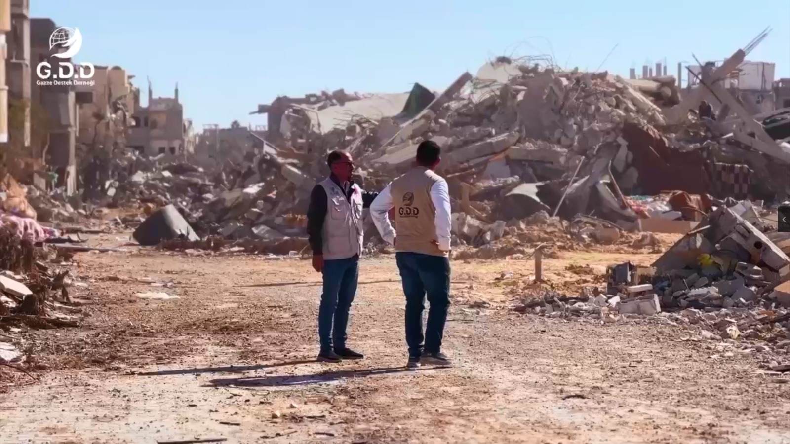 فريق غزي دستك في رفح بعد وقف الحرب