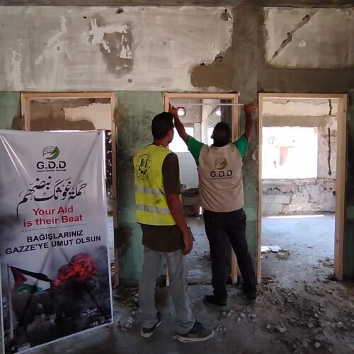GDD implements a project to restore and overhaul destroyed health centers in Gaza.
