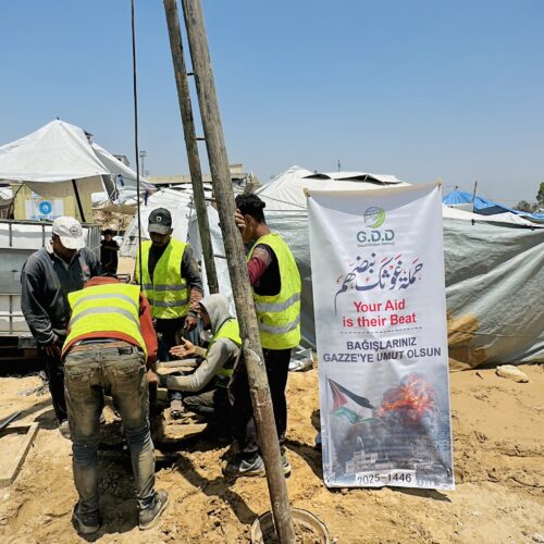 GDD is working on drilling drinking water wells in the refugee camps.