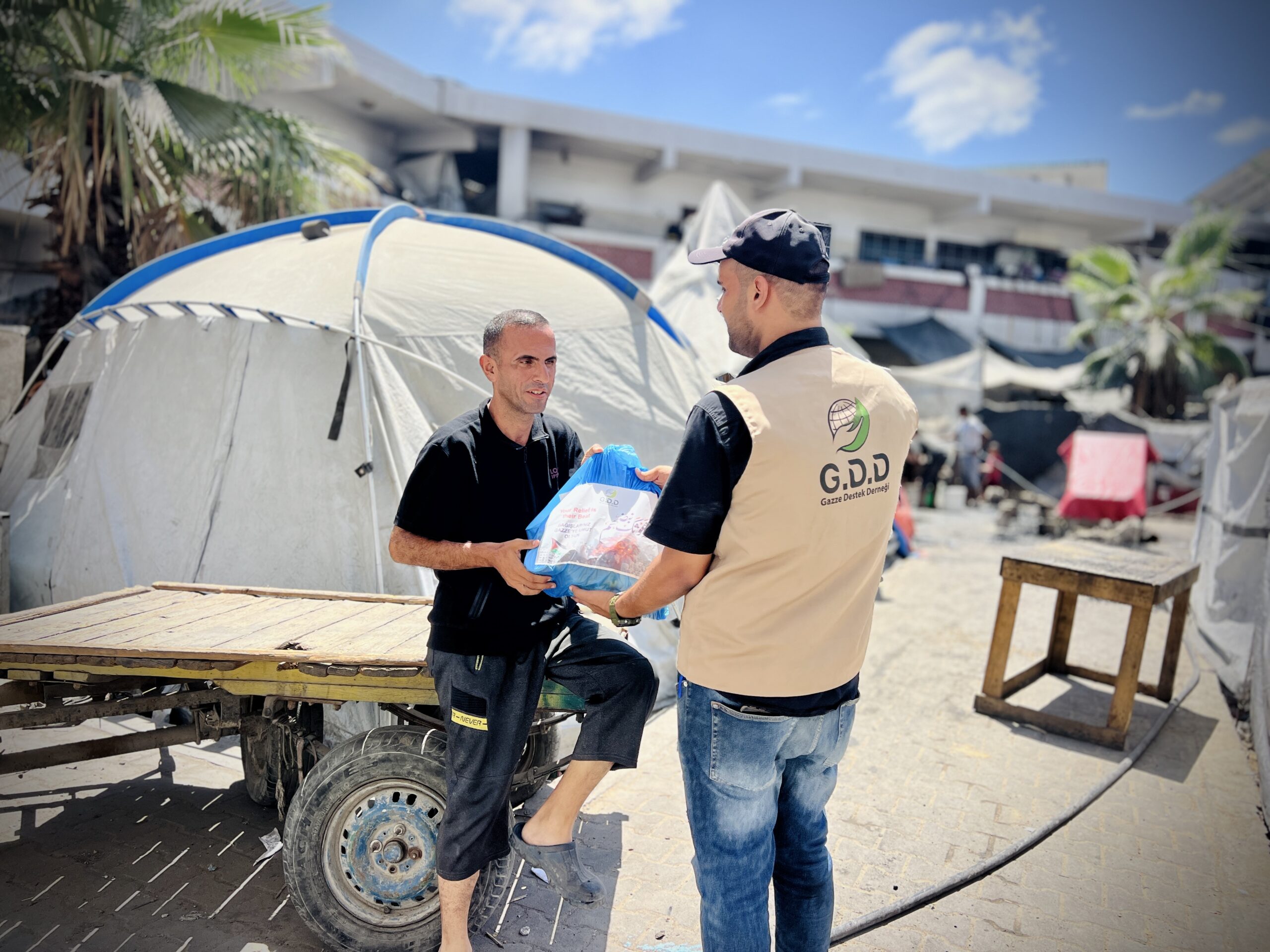 GDD continues distributing food food baskets to displaced families